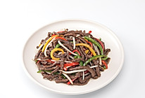 银芽小炒牛肉的做法