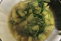 小白菜炖土豆的做法