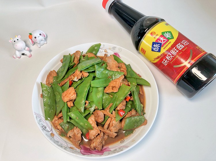 荷兰豆炒鸡胸肉的做法