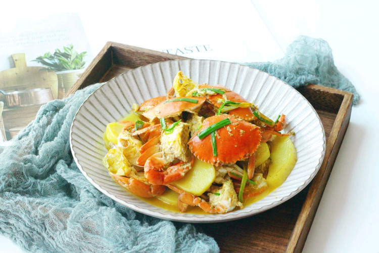 青蟹炒年糕的做法