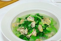 蛤蜊肉小白菜的做法