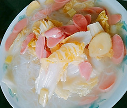 小白菜粉丝汤的做法