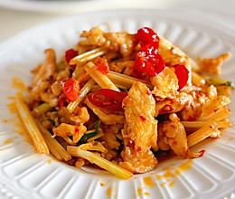 #寻味外婆乡传承春日宴#泡椒鸡片的做法