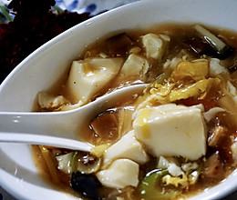 鲜蔬豆腐羹的做法
