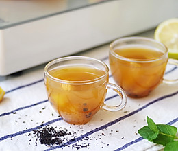 自制百香果蜜桃水果茶，坐在家里也能喝的到，还要去排队嘛？的做法