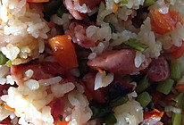 腊肠饭（电饭煲版）的做法