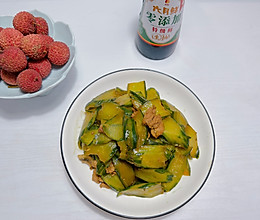 黄瓜炒肉的做法