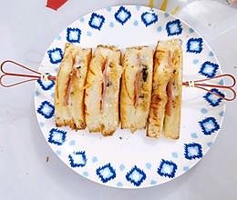 缤纷下午茶～奶香爆浆三明治～的做法