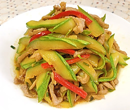 西葫芦炒肉丝的做法