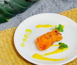 #宝宝的第一口辅食鱼#香炸挪威鳕鱼的做法