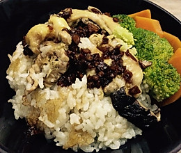 冬菇滑鸡饭的做法