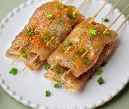 平底锅烤苕皮的做法