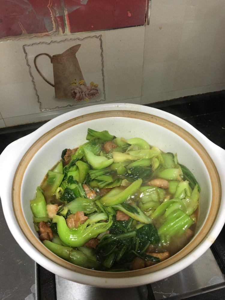 砂锅芥菜煲的做法