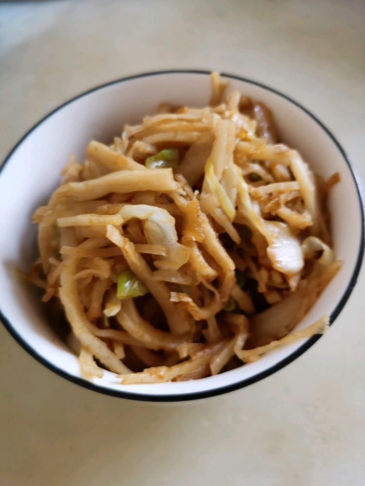 家常炒饼的做法