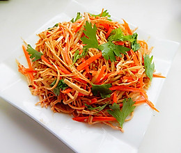 胡萝卜凉拌云丝的做法