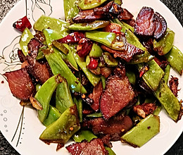 扁豆角炒腊肉的做法