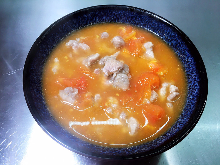 西红柿滑肉汤的做法