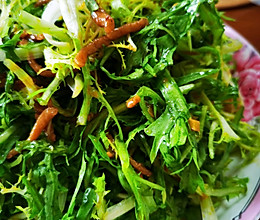 肉丝苦菊的做法