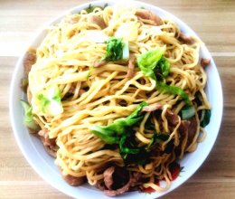 炒手擀面的做法