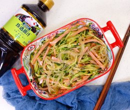 #珍选捞汁 健康轻食季#芥末三丝的做法