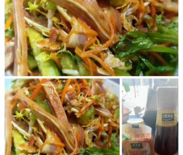 #太太乐鲜鸡汁芝麻香油#黄瓜红油猪耳的做法