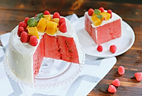 西瓜的3种吃法：西瓜蛋糕/西瓜魔方/爪爪冰棒的做法