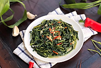 #“果”然有道# 椒丝腐乳炒通菜的做法