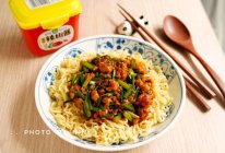 韭菜花肉酱面#我的夏日味道vlog#的做法