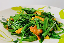 #全电厨王料理挑战赛热力开战！#猪油渣炒韭菜的做法