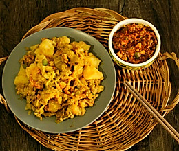 土豆拌茄子(附鸡蛋酱做法)的做法