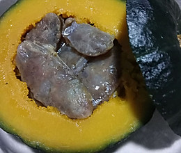腊肠蒸贝贝南瓜的做法