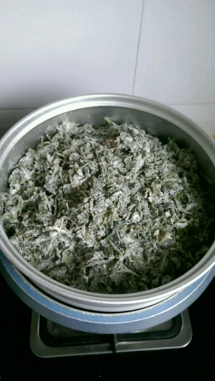 北方宁夏艾草吃法——蒸艾的做法