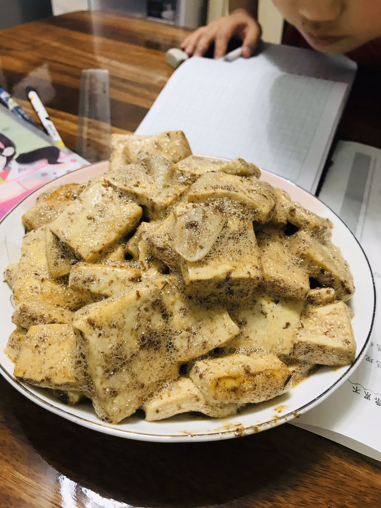 虾酱豆腐的做法