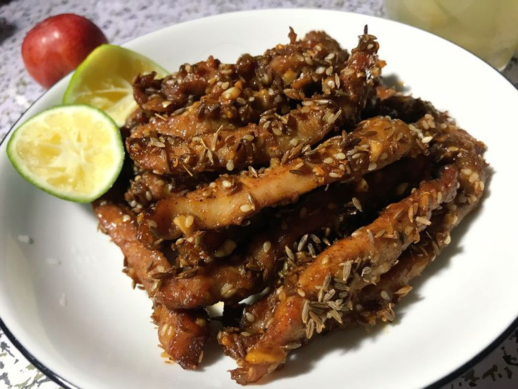 少油烤里脊的做法