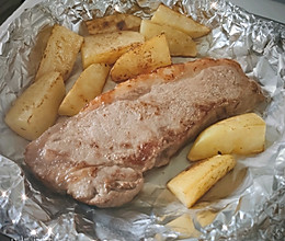 煎谷饲西冷牛扒的做法