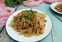 家常菜——肉炒酸菜粉条的做法