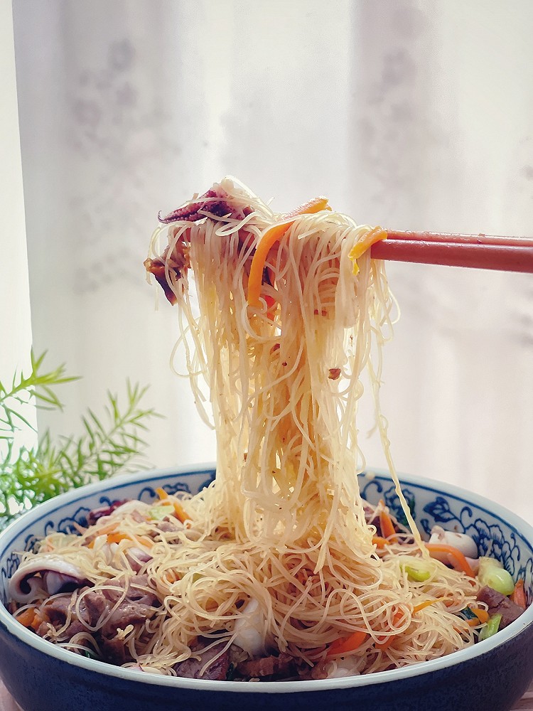 海鲜炒粉干～温州特色小吃的做法