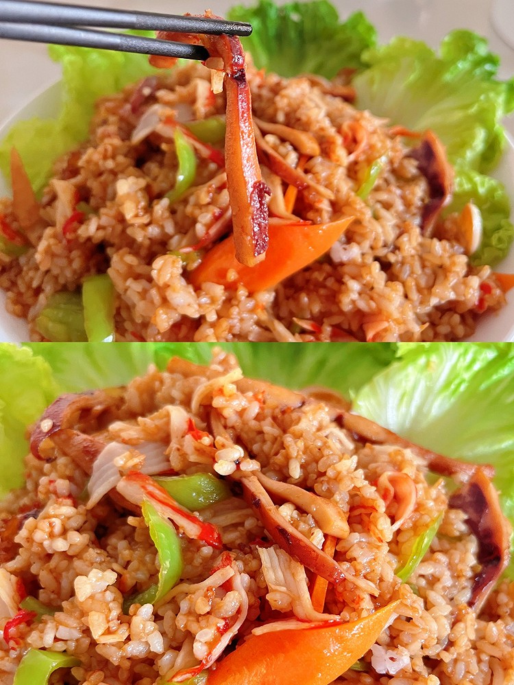 鱿鱼炒饭的做法