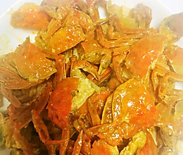 爆炒小河蟹的做法