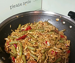豆角焖面的做法