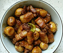 虎皮蛋红烧肉的做法