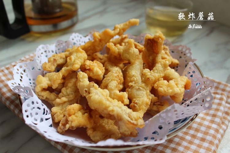 炸蘑菇的做法