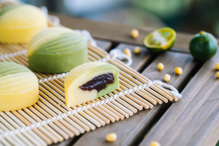 奶香绿豆糕的做法