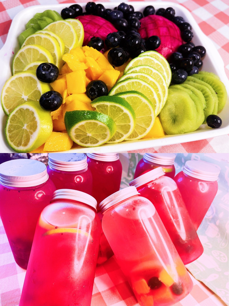 自制低脂夏日神仙饮品|王炸水果饮料|巨好喝的做法