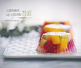 缤纷水果冻的做法