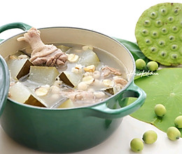 大暑必备的消暑靓汤—冬瓜三白煲老鸭#我为奥运出食力#的做法