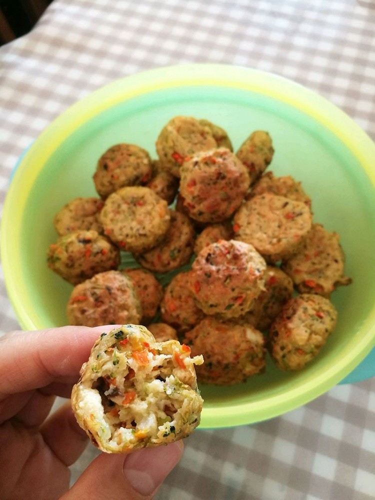 蔬菜丸子（无油版）的做法