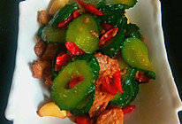 黄瓜炒肉的做法