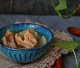 白萝卜排骨汤—电饭煲煲汤依然好喝#换着花样吃早餐#的做法