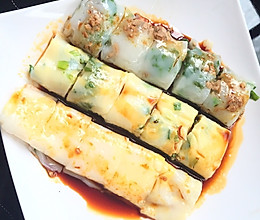 鸡蛋肠粉 肉肠粉✨宝宝爱吃的做法